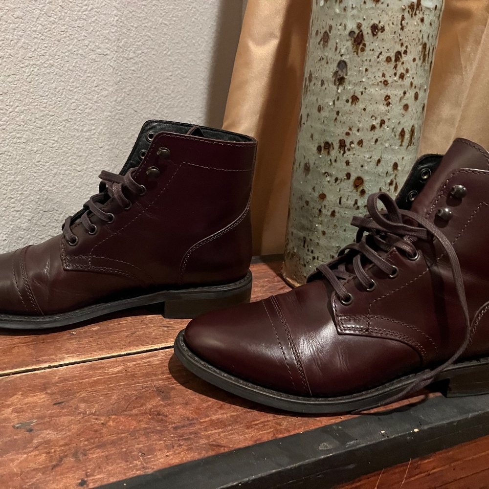 Thursday Boot Co. Captain Brown Leather, Size 8 Boots - Picture 2 of 11